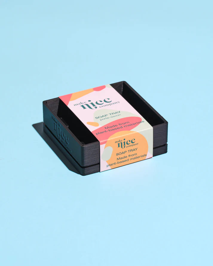 MAKE NICE COMPANY SOAP TRAY (PLANT-BASED) - BLACK
