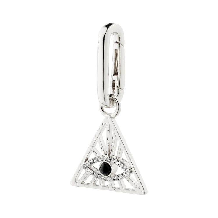 CHARM RECYCLED TRIANGLE PENDANT SILVER-PLATED