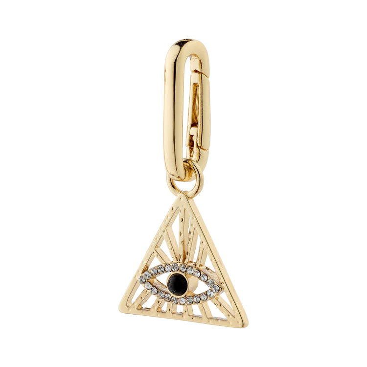 CHARM RECYCLED TRIANGLE PENDANT GOLD-PLATED