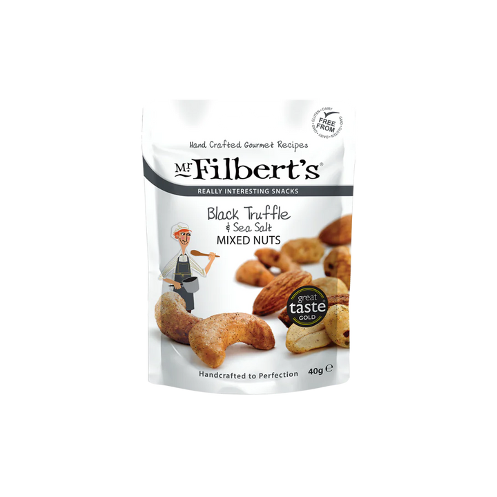 Mr. FILBERT'S ITALIAN BLACK TRUFFLE MIXED NUTS - 100g