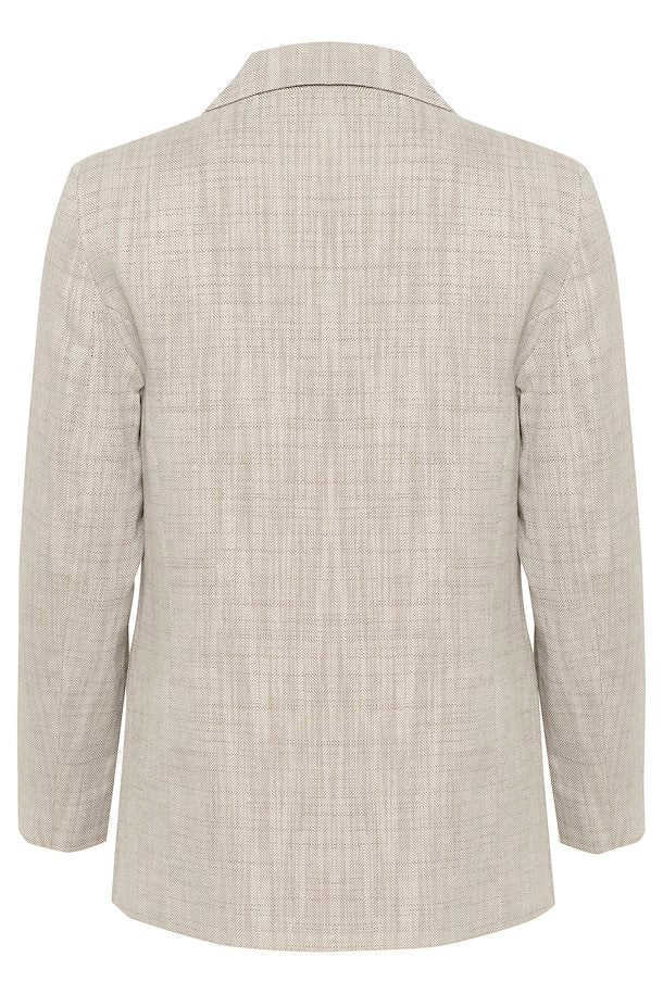 CRTURID BLAZER - SAND HERRINGBONE MELANGE