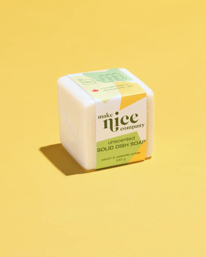 MAKE NICE - UNSCENTED SOLID DISH SOAP