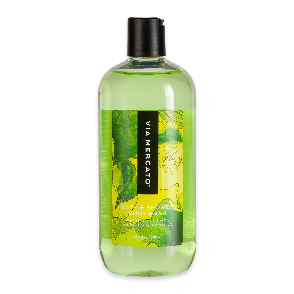 VIA MERCATO BELLA 500ML SHOWER GEL - WHITE CYCLAMEN, BERRIES AND VANILLA