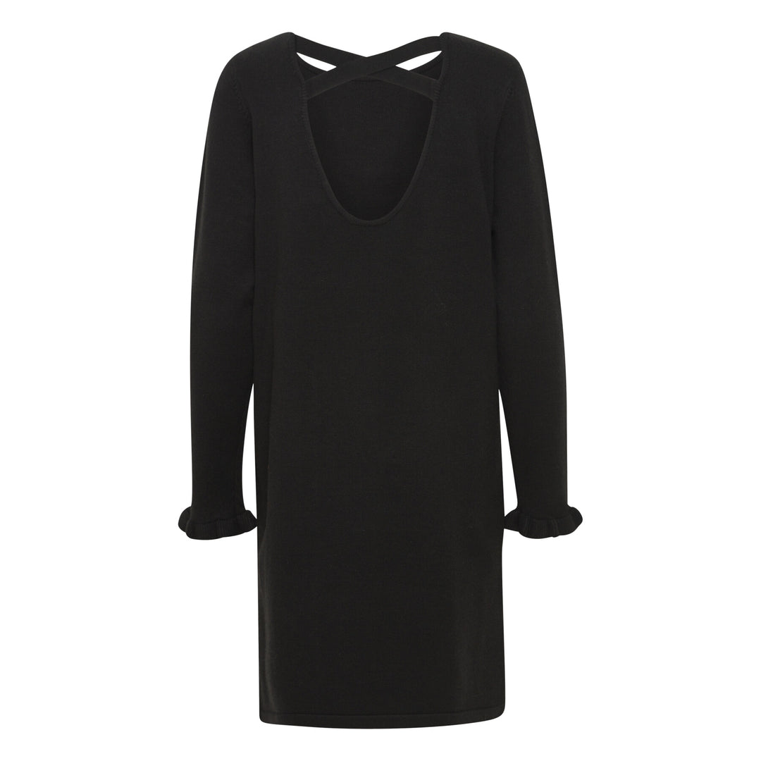 ICHI IHVIRELLE DRESS - BLACK