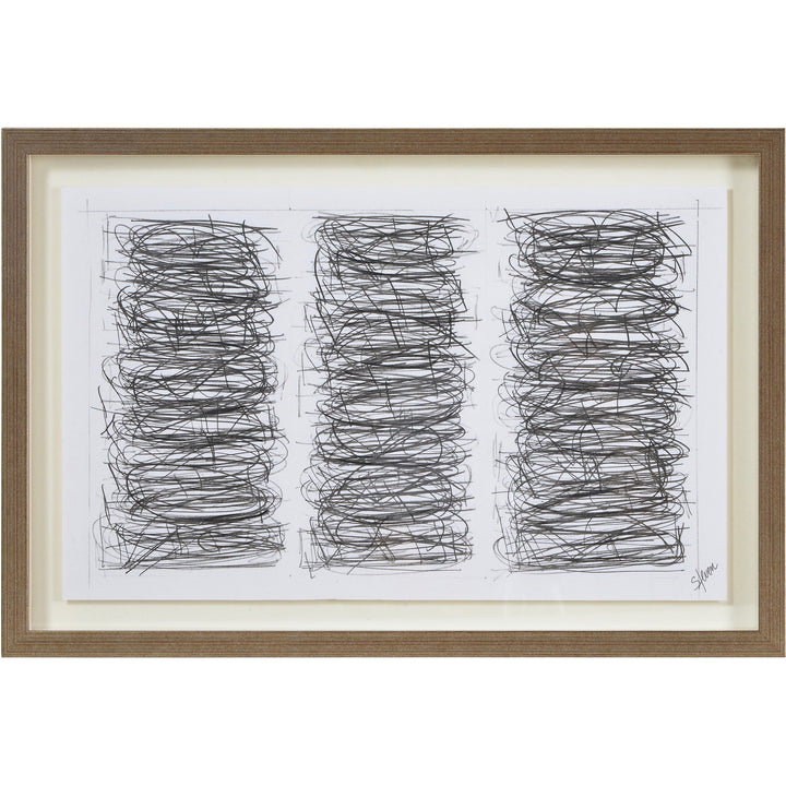RENWIL STUDIO LINE - SKETCH SET OF 4 PAINTINGS