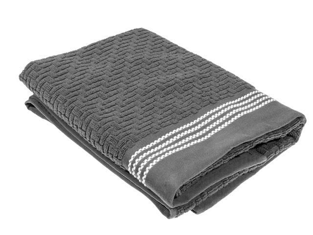 LUXURY STITCH BATH TOWEL COOL GRAY