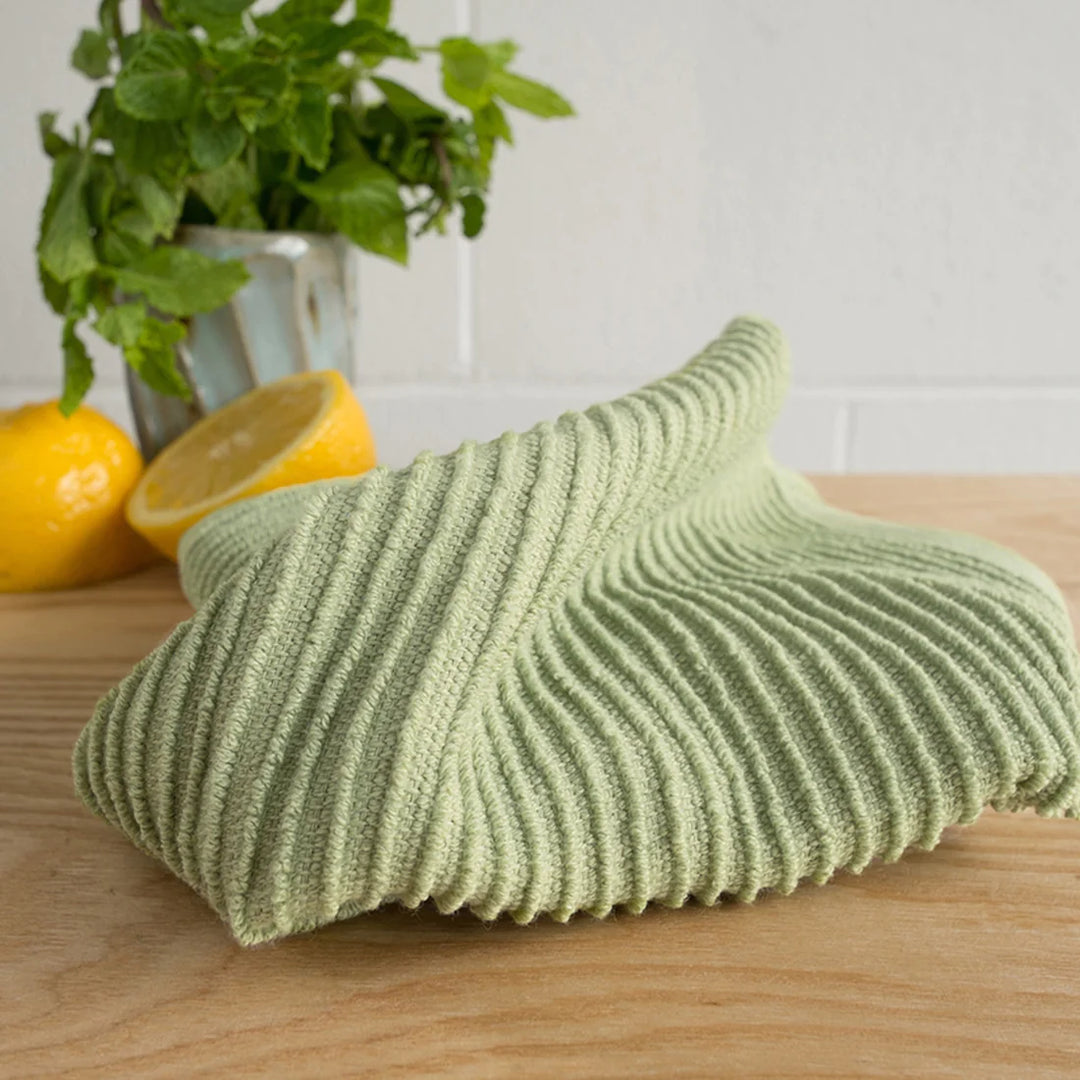 DANICA SET OF 2 RIPPLE DISHCLOTH SAGE GREEN