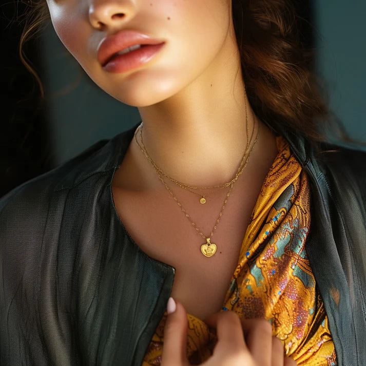 ANGEL HEART ENGRAVED PENDANT