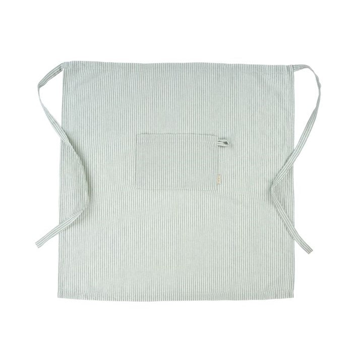 SORBET STRIPE LINEN APRON "BLUE"