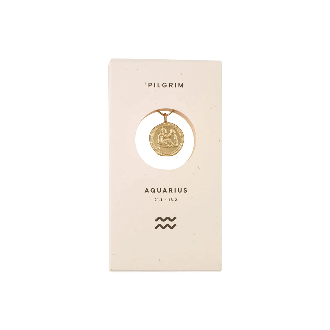 Aquarius Horoscope Necklace "Gold"