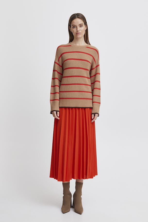 B.YOUNG BYDESON SKIRT - AURORA RED