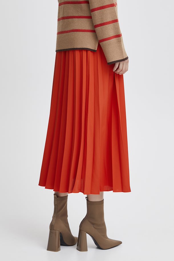 B.YOUNG BYDESON SKIRT - AURORA RED
