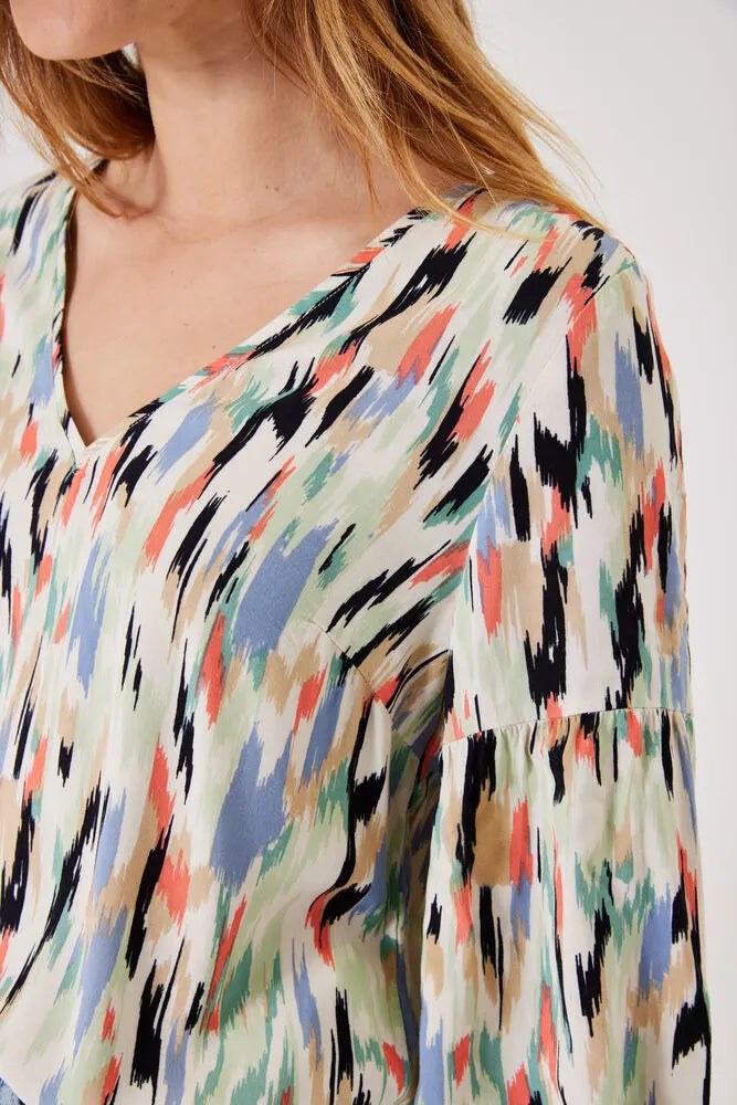 COLOURED BLOUSE