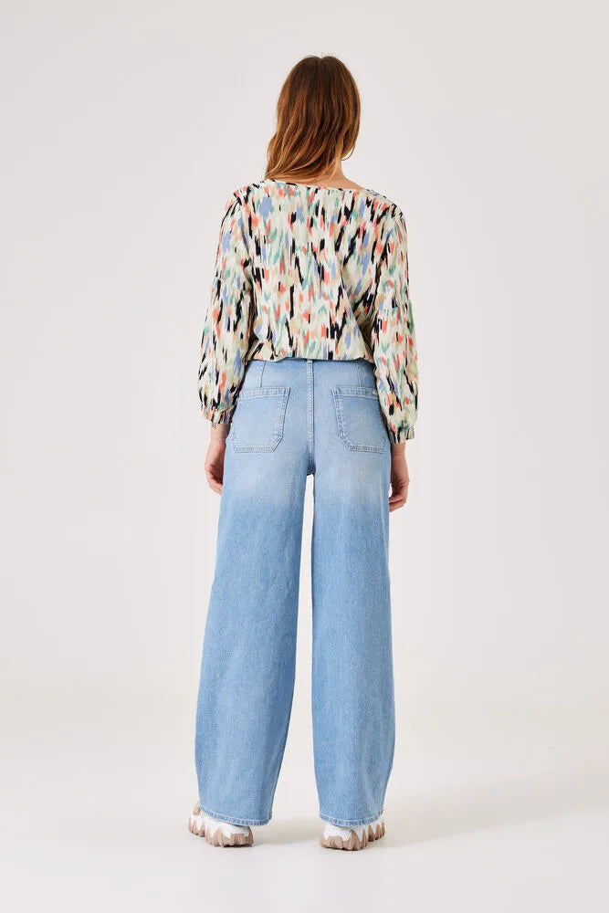 COLOURED BLOUSE