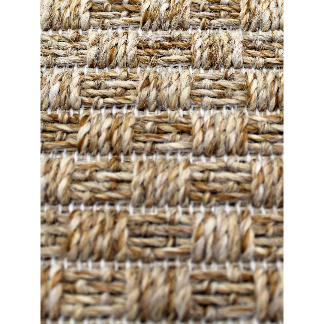 Avocado Decor Basket Weave Natural Rug- 6' x 9'