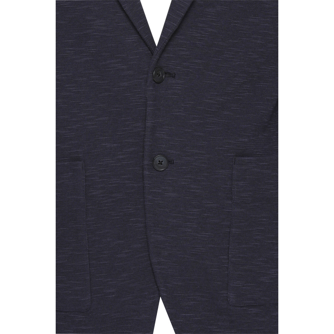 CFBILLE SLUB YARN BLAZER "DARK NAVY"