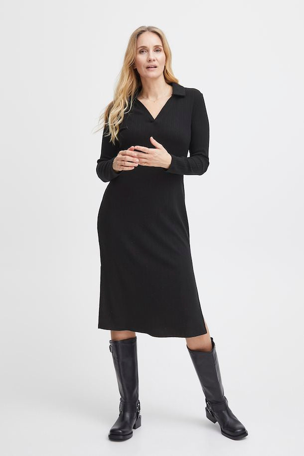 Fransa Henley Dress