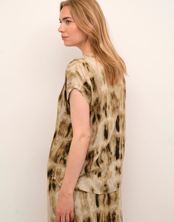 CREAM Simia Blouse - Tannin Tie Dye