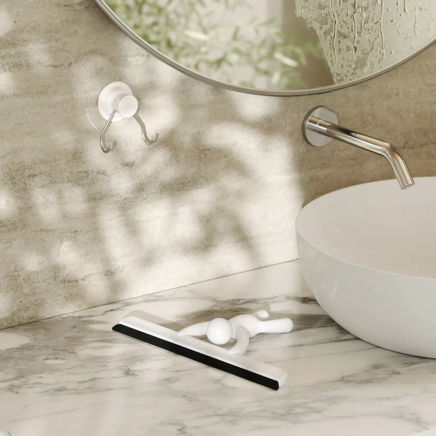 UMBRA BUDDY ADHESIVE SQUEEGEE - WHITE