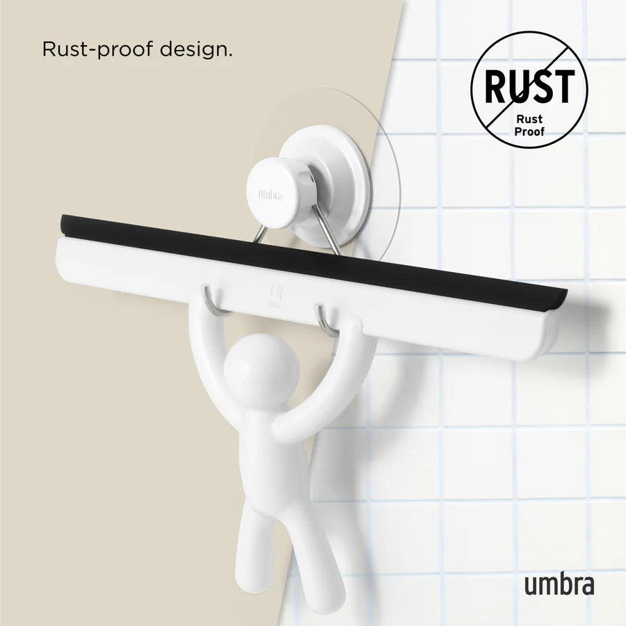 UMBRA BUDDY ADHESIVE SQUEEGEE - WHITE