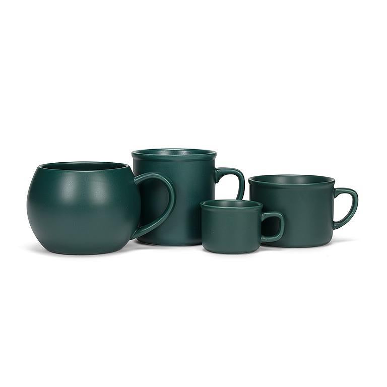 CLASSIC MATTE CAPPUCCINO CUP - DARK GREEN