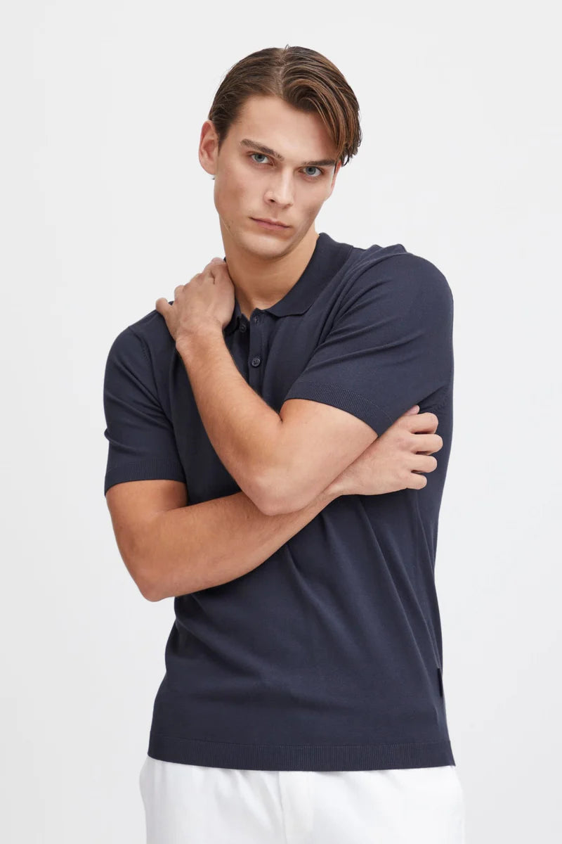 CFKARLO SS POLO KNIT "DARK NAVY"