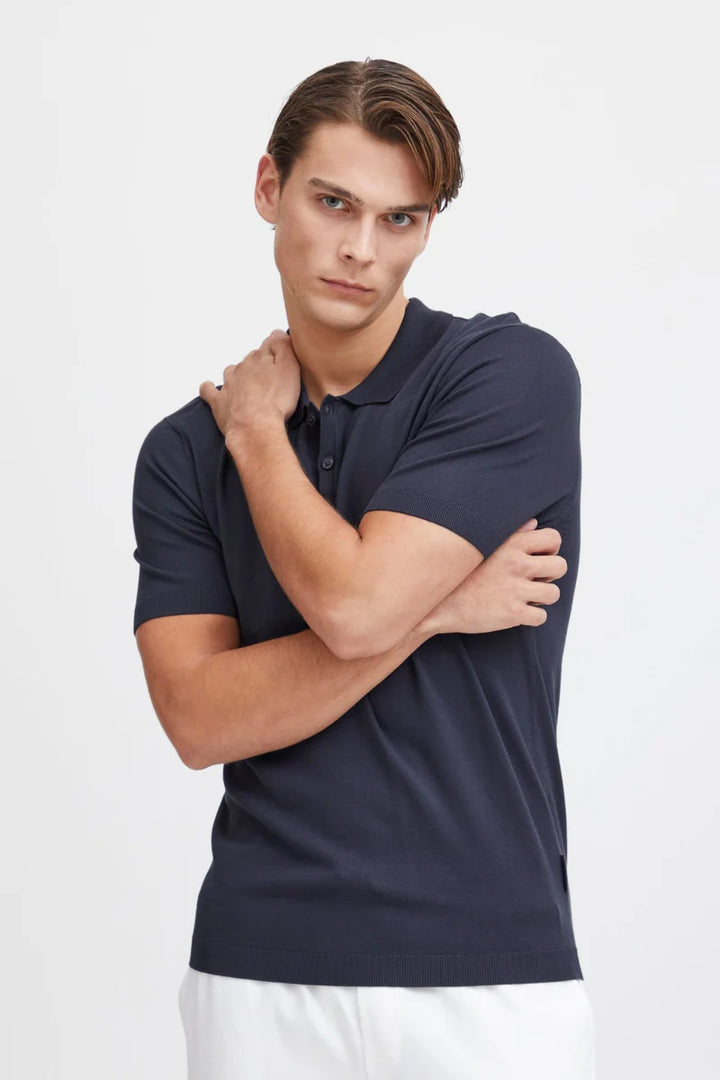 CFKARLO SS POLO KNIT "DARK NAVY"