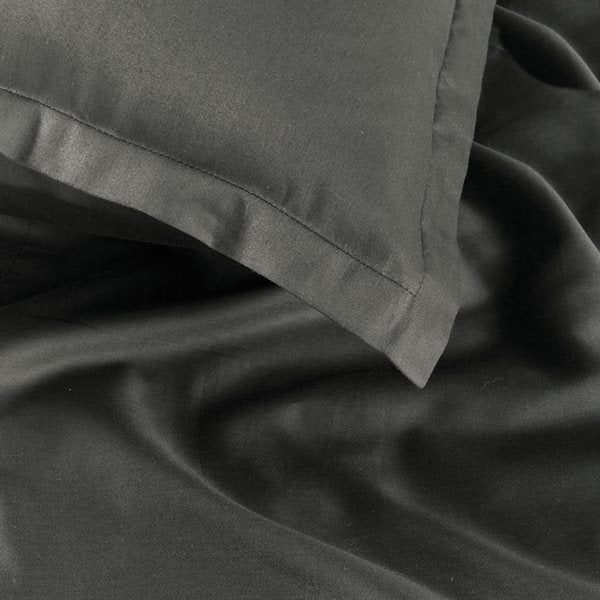 SMOOTHIES CHARCOAL DUVET COVER DOUBLE/QUEEN + 2 PILLOW SHAMS