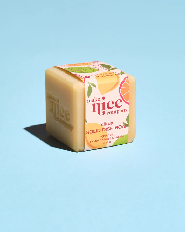 MAKE NICE - CITRUS SOLID DISH SOAP - 240g