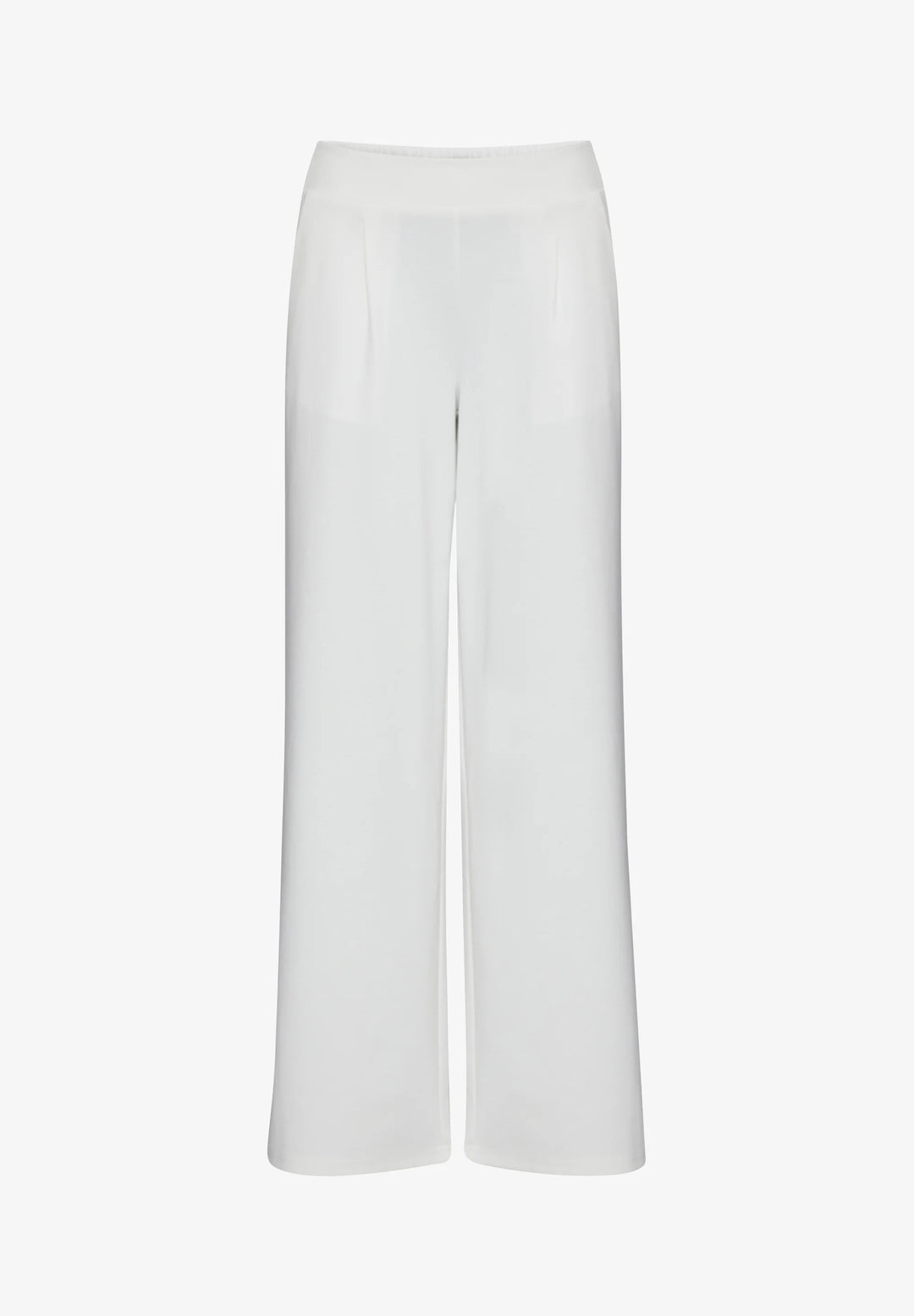 IHKATE SUS LONG WIDE TROUSERS "Cloud Dancer"