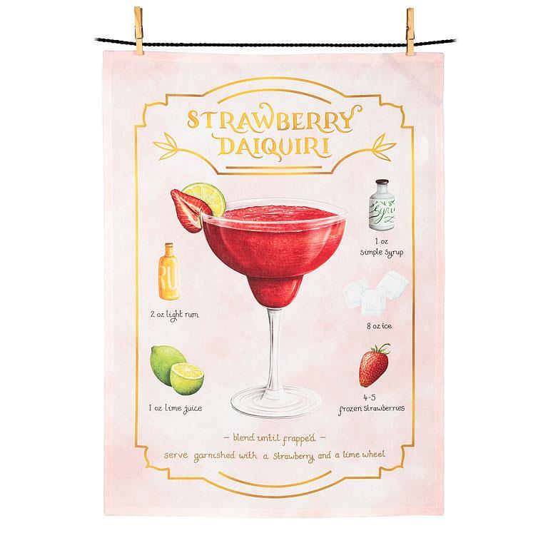 STRAWBERRY DAIQUIRI KITCHEN TOWEL 20X28''L