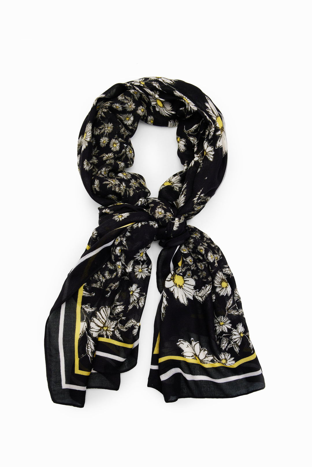 Desigual - Rectangular Patchwork Daisy Foulard
