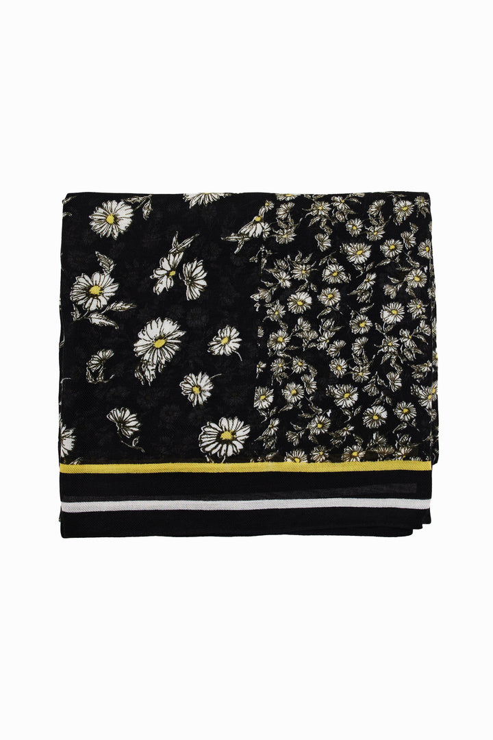 Desigual - Rectangular Patchwork Daisy Foulard