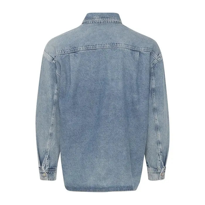 Casual Friday LS Denim Overshirt - Vintage Blue