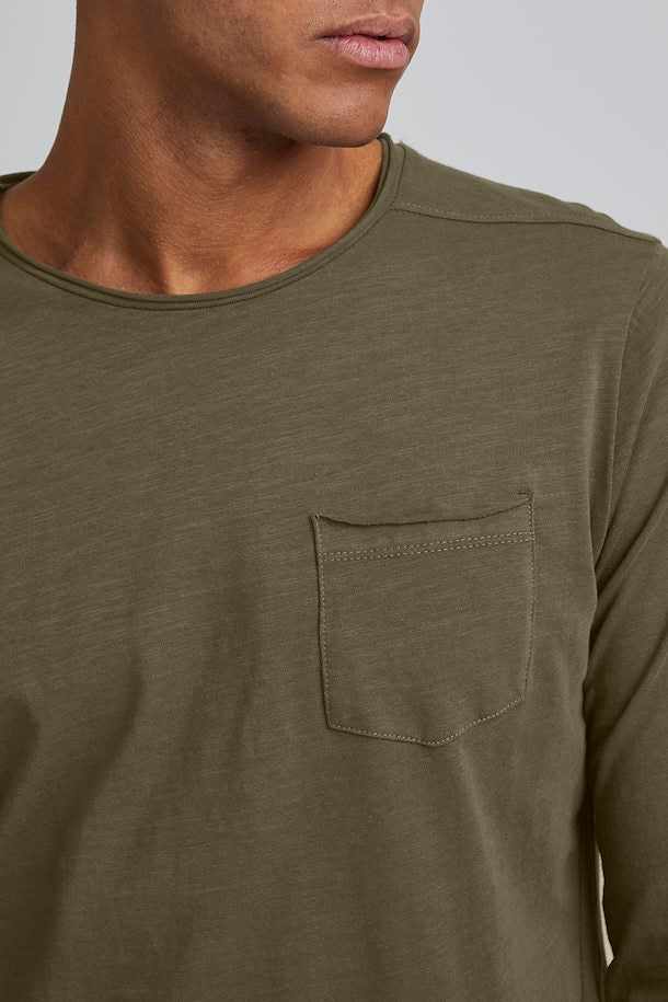 Blend Nicolai Long Sleeved Shirt Dusty Green