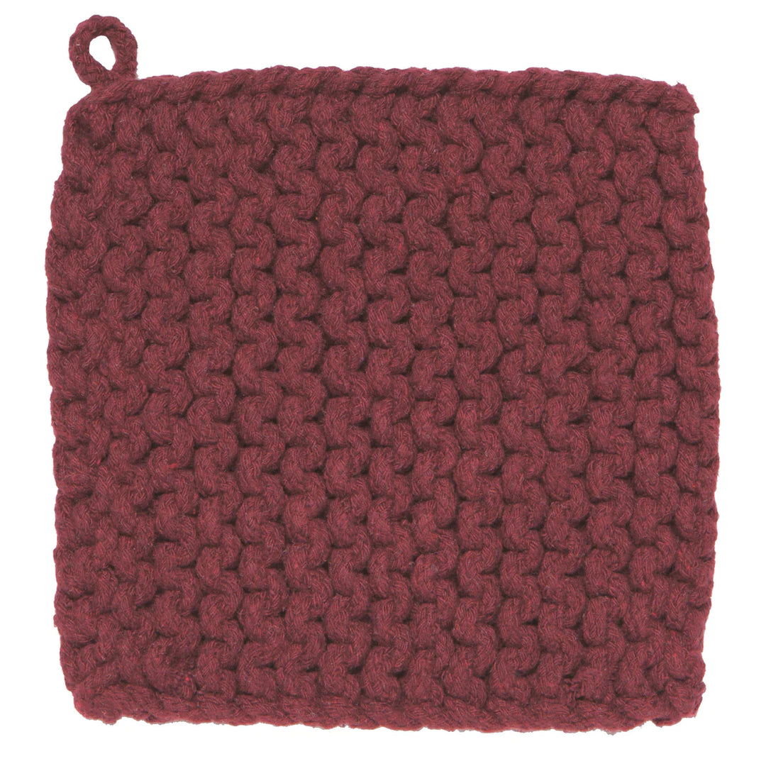 DANICA KNIT POT HOLDER WINE
