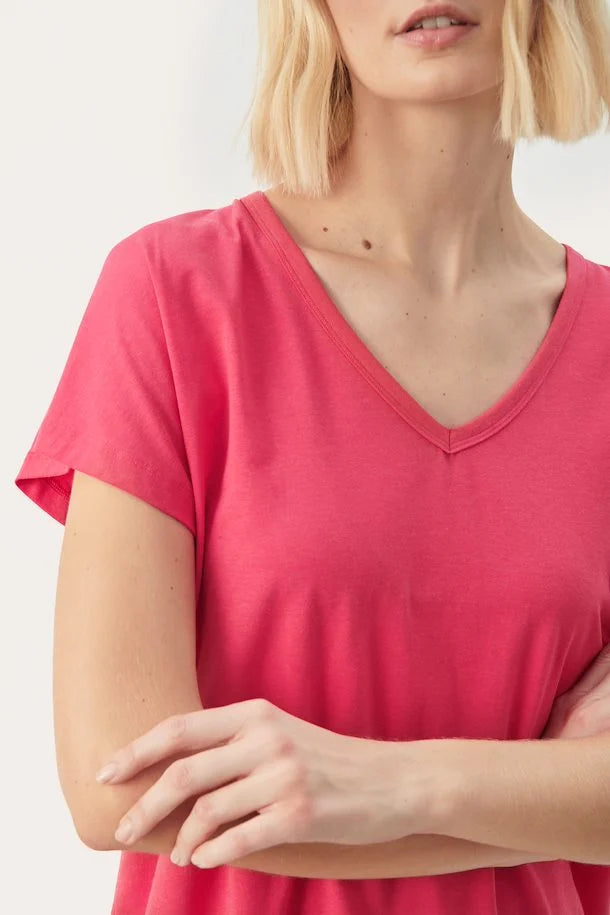 EVENYEPW T-SHIRT "Claret Red"