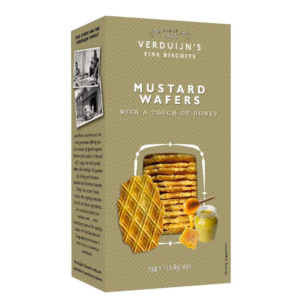 Verduijns Savoury Cheese Wafers with Honey & Mustard