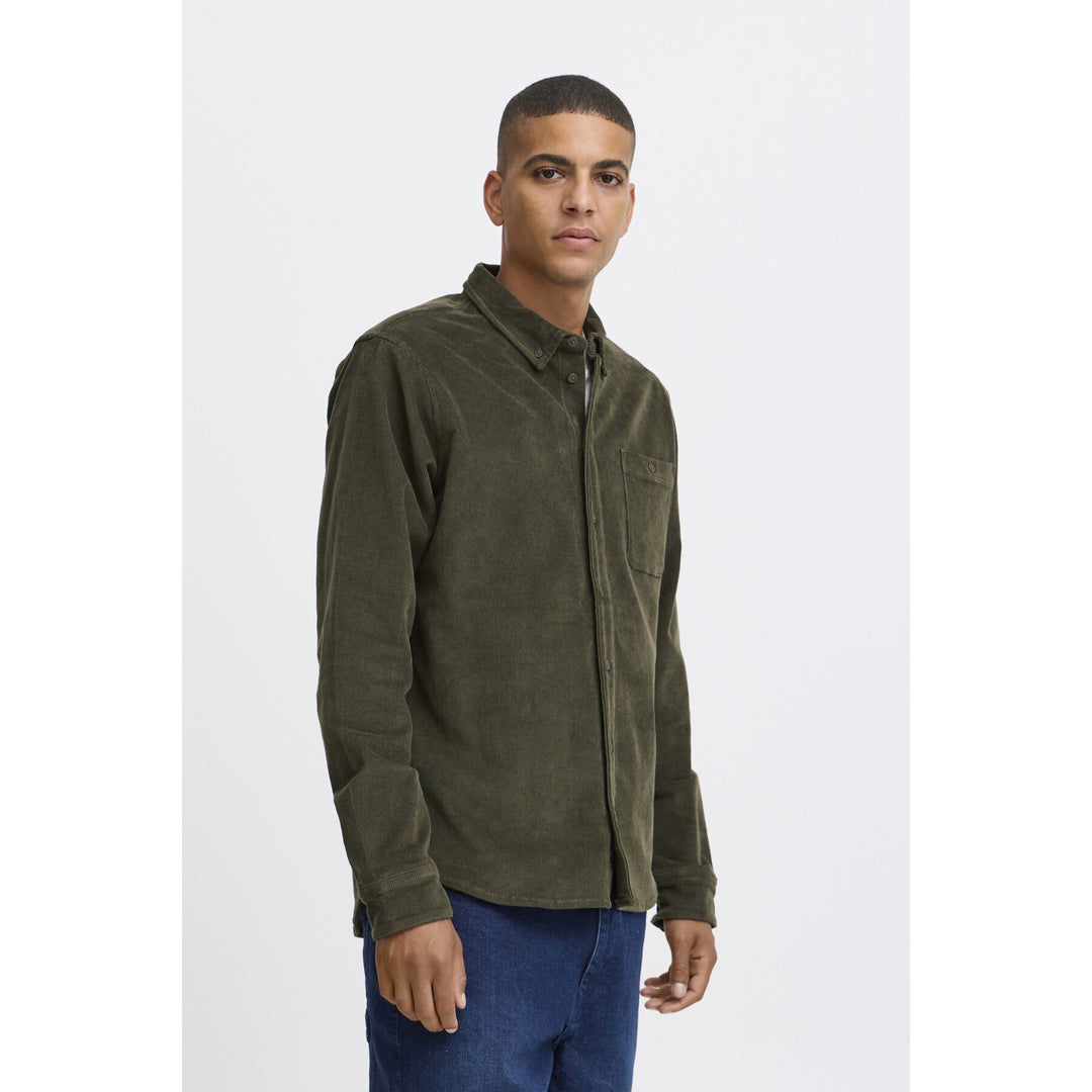 REGULAR FIT LONG SLEEVE SHIRT "FOREST NIGHT"