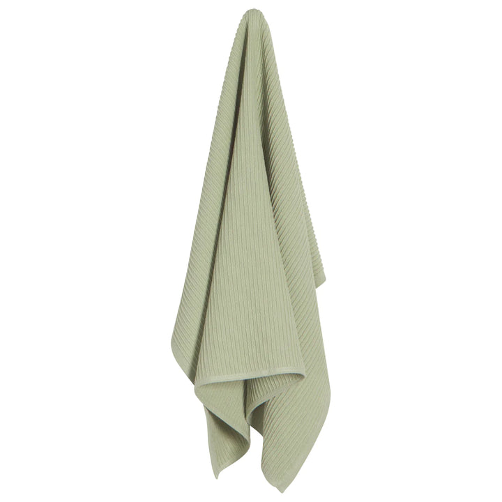 DANICA RIPPLE KITCHEN TOWEL SAGE GREEN