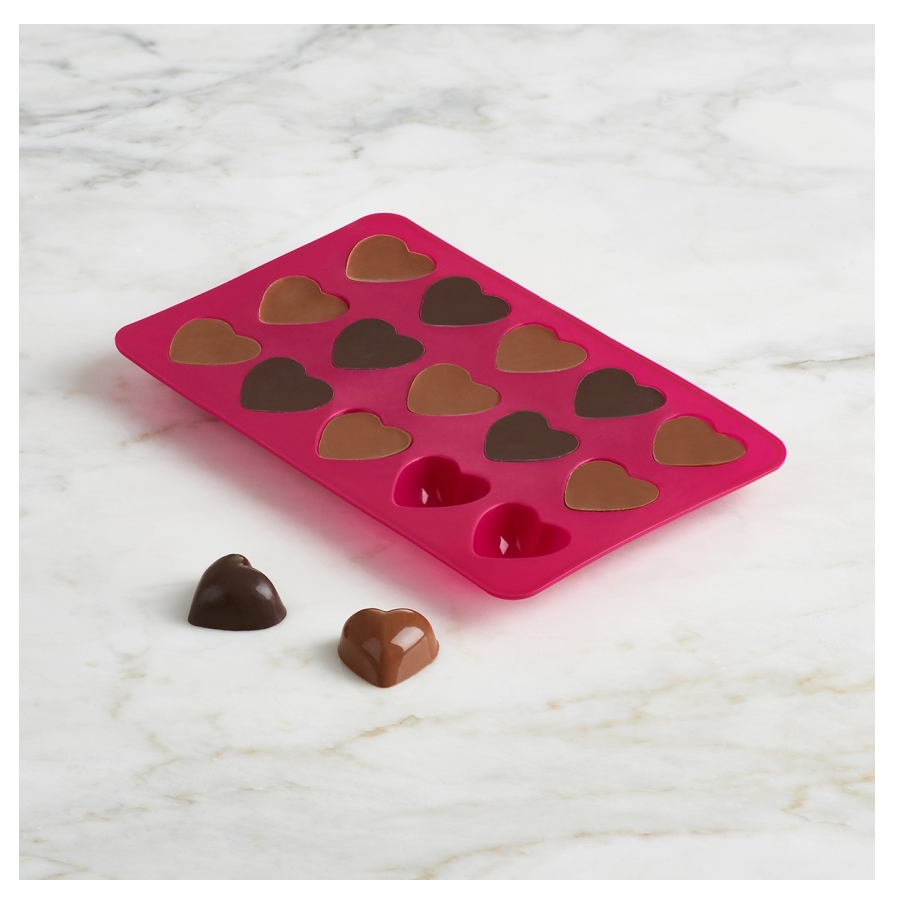 Trudeau SET DE 2 MOLDS DE CHOCOLAT- COEUR