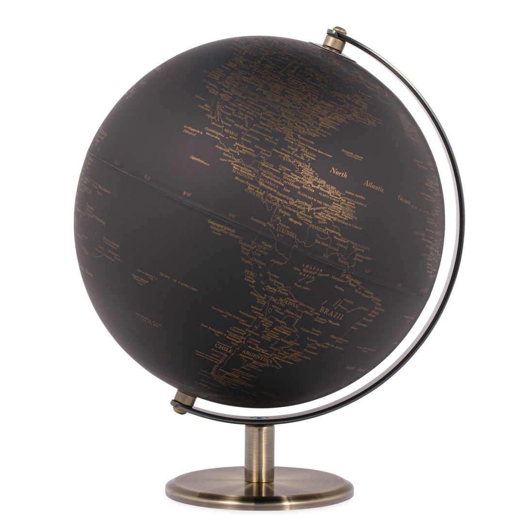 LATITUDE 9.5'' VINTAGE BLACK WORLD GLOBE