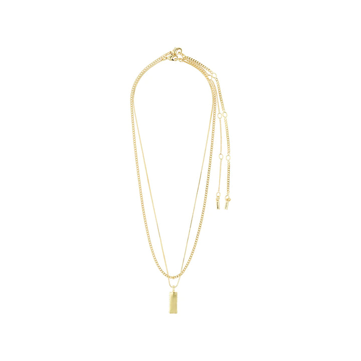 STAR Recycled Necklace 2-in-1 Set "Gold"