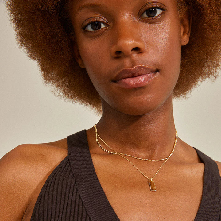 STAR Recycled Necklace 2-in-1 Set "Gold"