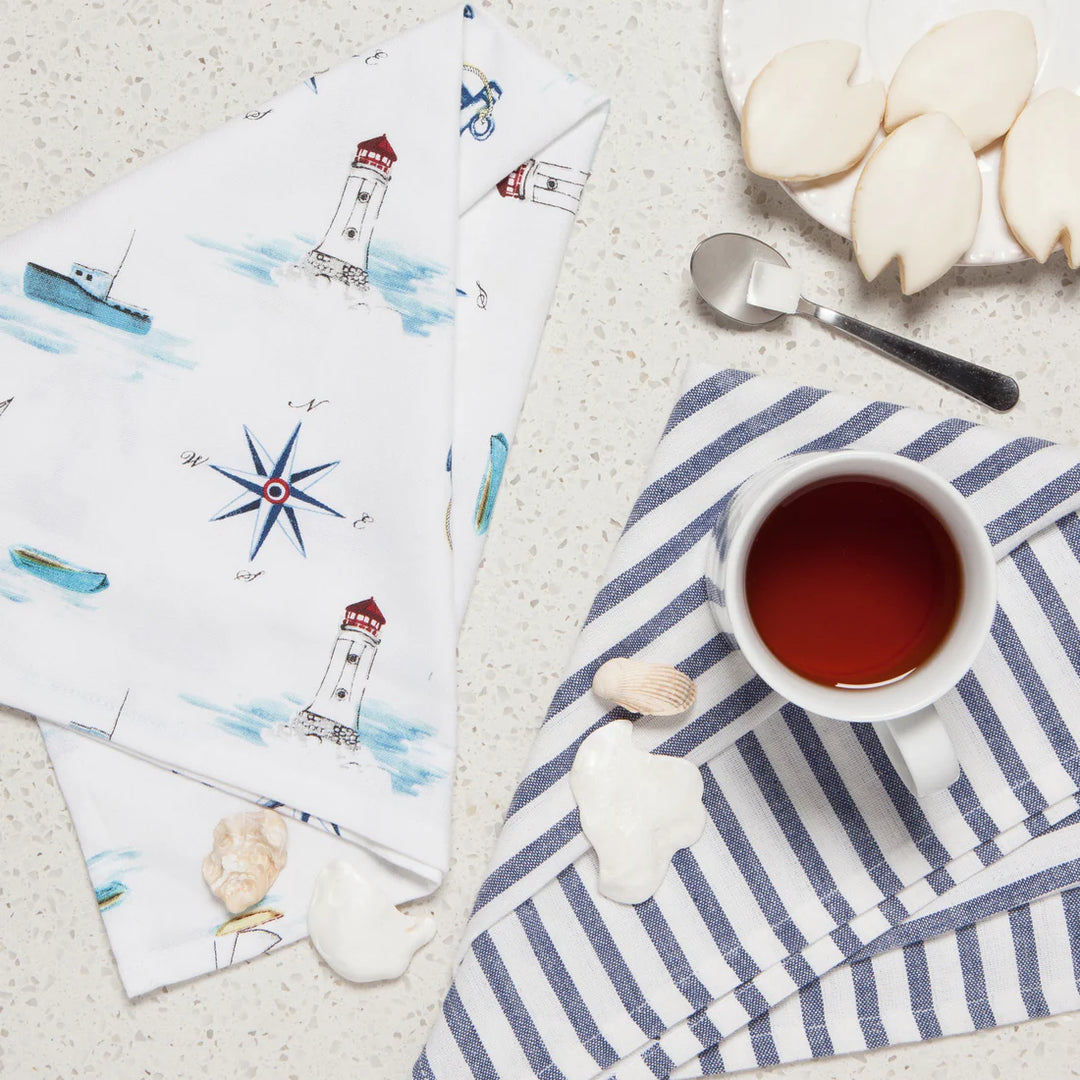 DANICA SET OF 2 TEA TOWELS COMPASS