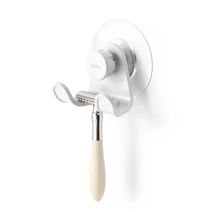 UMBRA FLEX ADHESIVE DOUBLE HOOK - WHITE