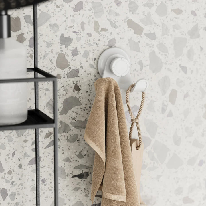 UMBRA FLEX ADHESIVE DOUBLE HOOK - WHITE