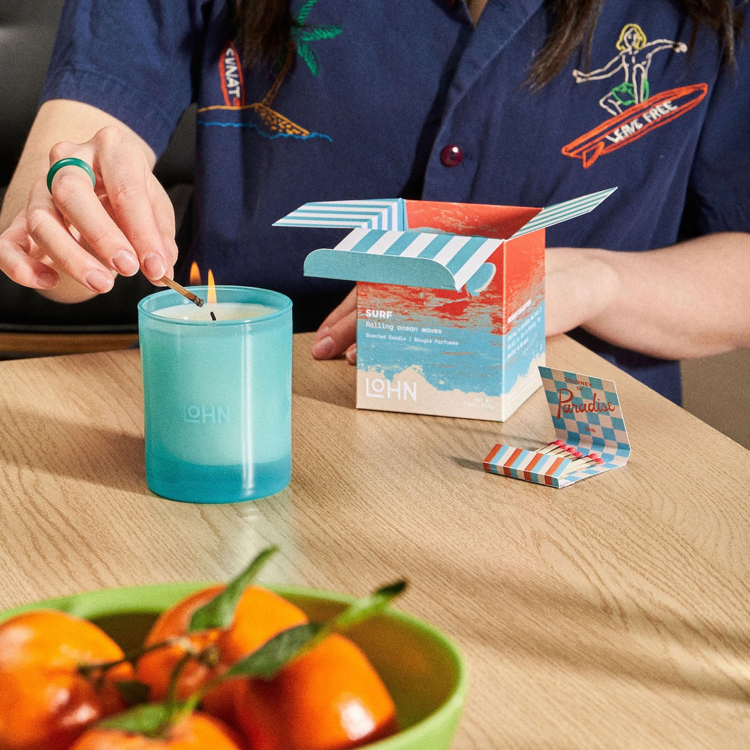 SURF CANDLE "LIME & SEA SALT"
