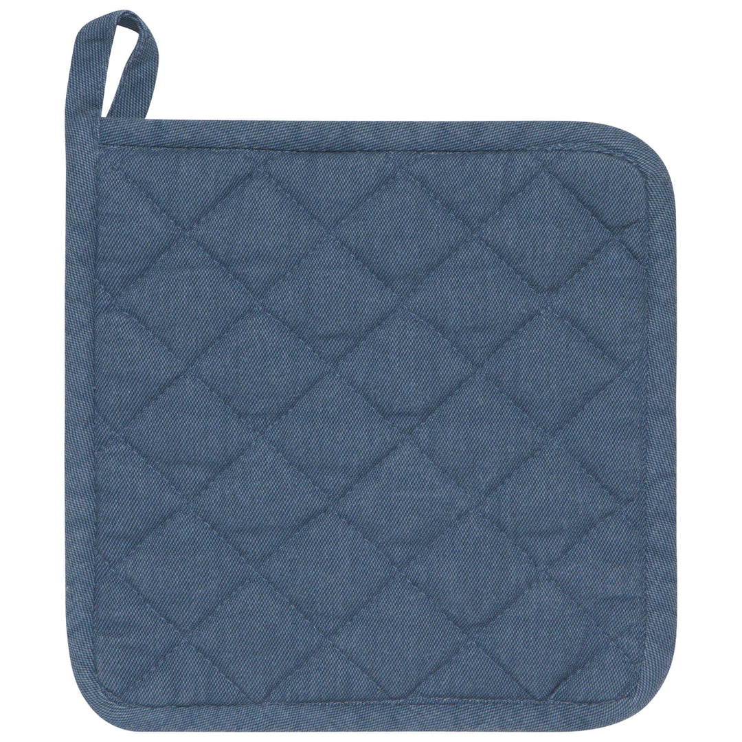 DANICA STONEWASH POT HOLDER MIDNIGHT BLUE
