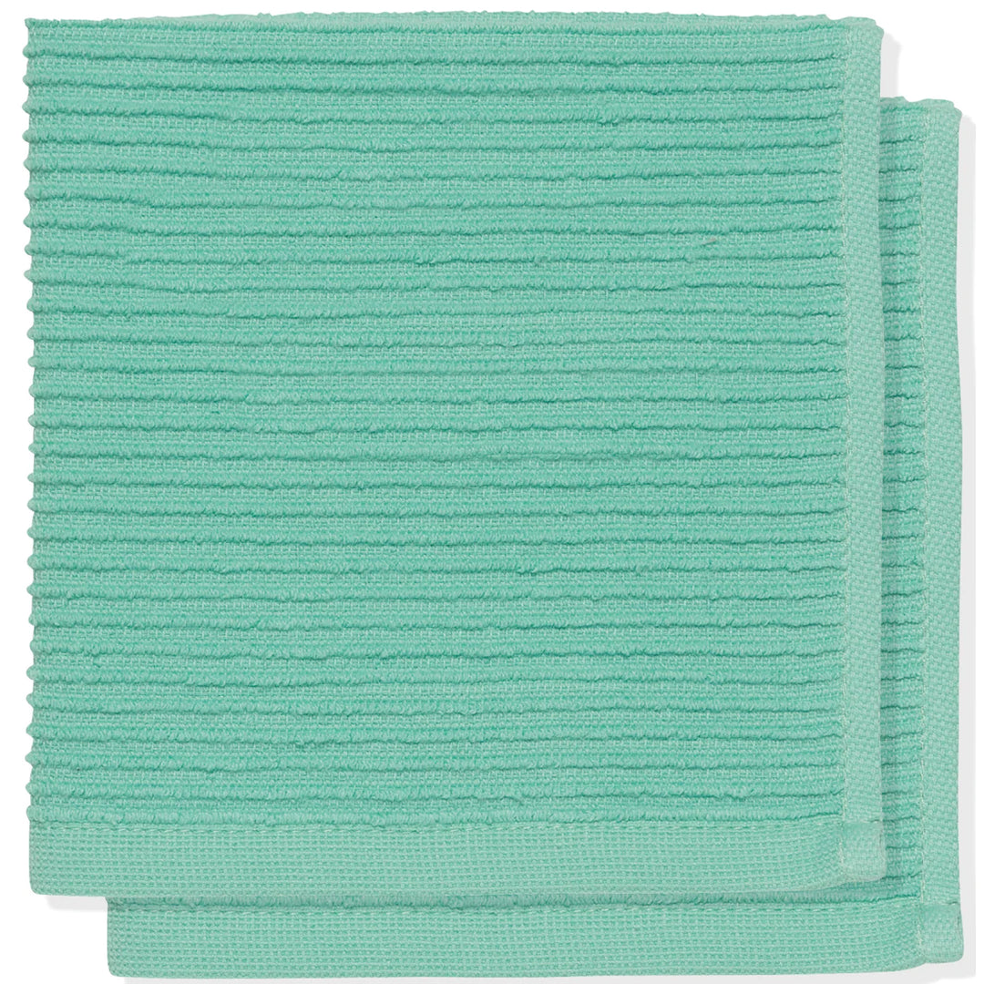 DANICA SET OF 2 RIPPLE DISHCLOTH LUCITE GREEN